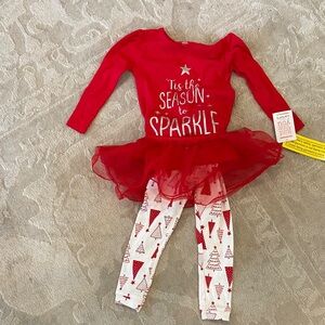 Carter's Red and White Festive Costume Set